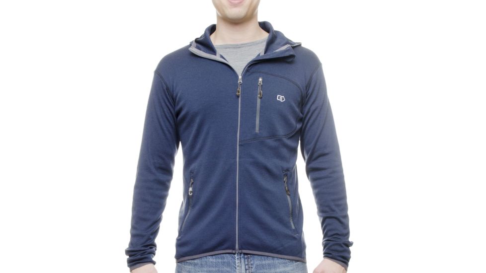 Helios Merino Hoodie - Mens-Navy-X-Large