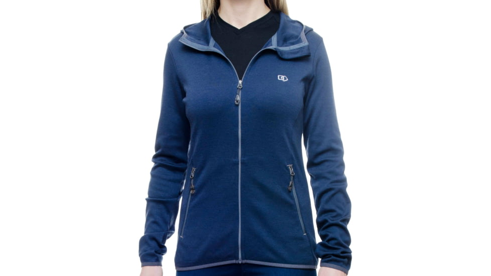 Helios Merino Hoodie - Womens-Navy-Small