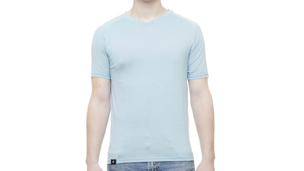WoolPro Juno Lightweight Merino Short Sleeve Top - Men's-Carolina Blue-Small