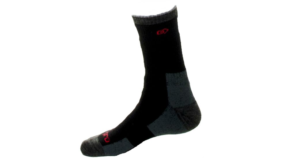Parallax Merino Socks - Mens-Black-Medium