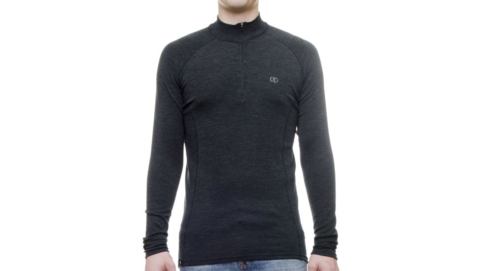 WoolPro Scout Midweight Merino 1/4 Zip Top - Mens-Anthracite-Medium