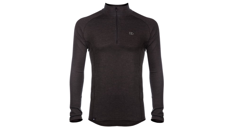 WoolPro Scout Midweight Merino 1/4 Zip Top - Mens-Anthracite-Small (Clearance)