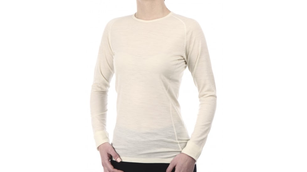 WoolPro Skylark Lighweight Merino Long Sleeve Top - Women's-Ecru-Small