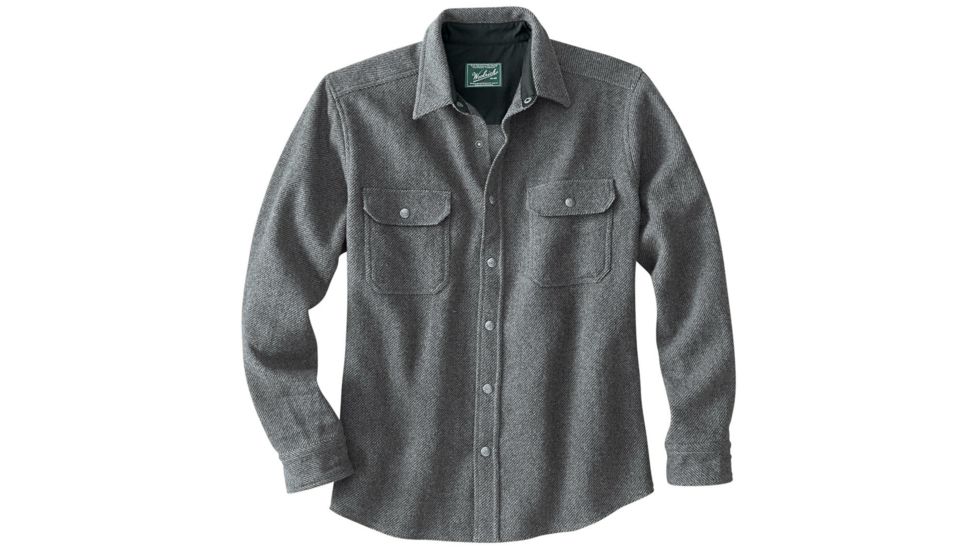 Woolrich Alaskan Wool Shirt - Men's-New Gray-Medium