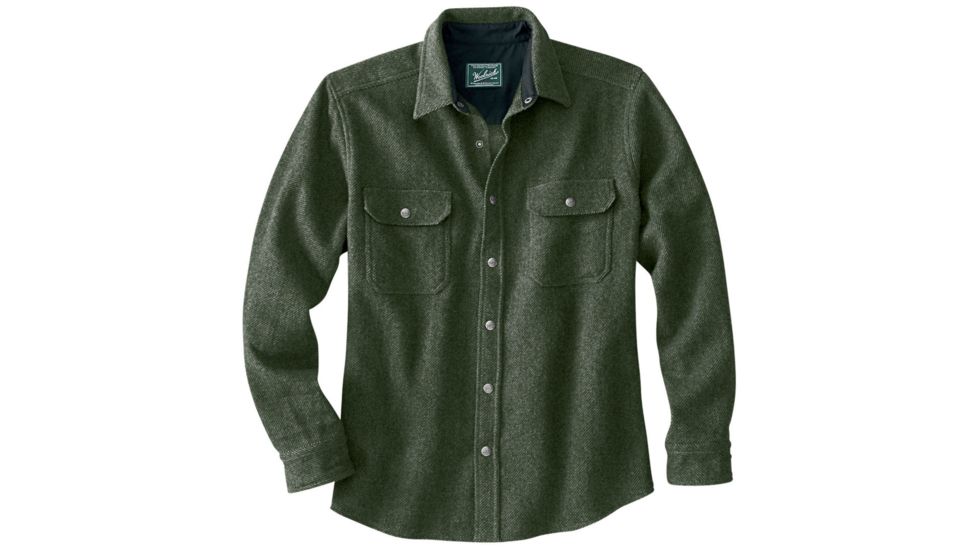 Woolrich Alaskan Wool Shirt - Men's-Olive-Large