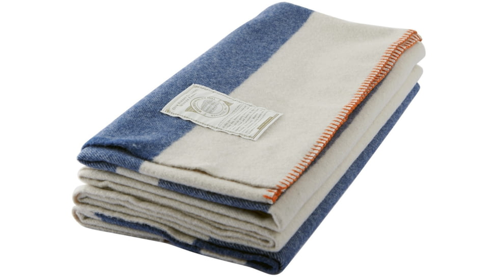 Woolrich Allegheny Blanket-Navy Stripe