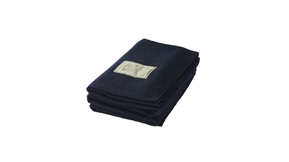 Woolrich Atlas Stadium Recycled Wool Blanket,42x60in, Navy 991042-NVY - NAVY-DEMO