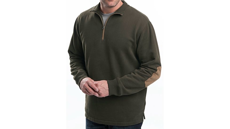 Woolrich Boysen Half Zip Sweater - Mens-Dk Loden-Small