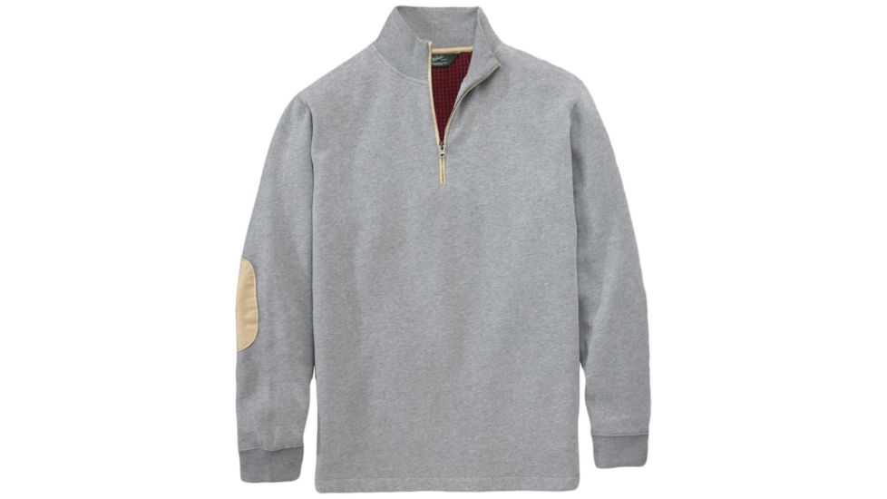 Woolrich Boysen Half Zip Sweater - Mens-Gray Heather-Small