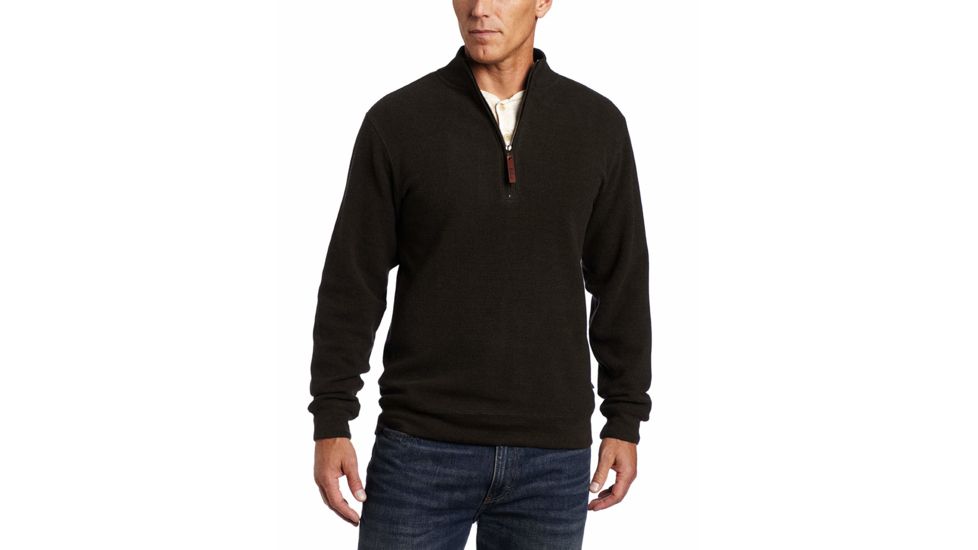 Woolrich Bromley 1/2 Zip - Mens, Dark Loden Heather, Medium, 8090-DARKLODENHEATHER-M