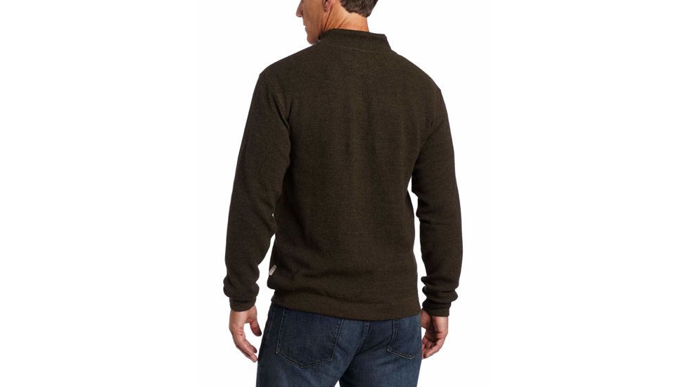 Woolrich Bromley 1/2 Zip - Mens, Mocha Heather, Extra Large, 8090-MOCHAHEATHER-XL