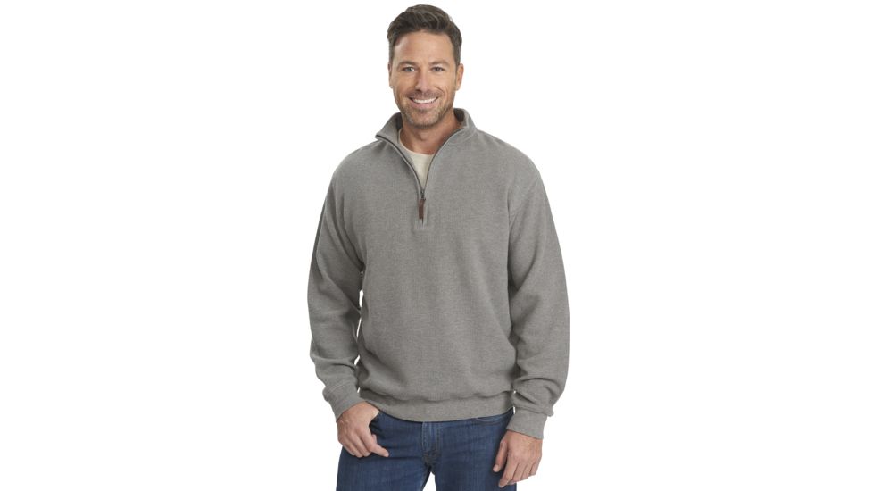 Woolrich Bromley Half Zip -Steel Gray Heather-Large