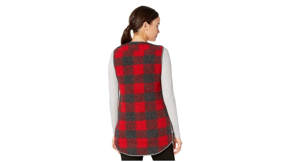 Woolrich Chilly Days Long Vest - Womens, Red Heather, Extra Small, 18546-REDHEATHER-XS