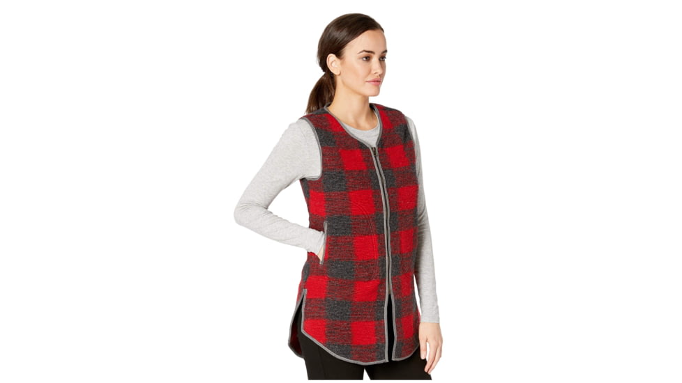 Woolrich Chilly Days Long Vest - Womens, Red Heather, Extra Small, 18546-REDHEATHER-XS