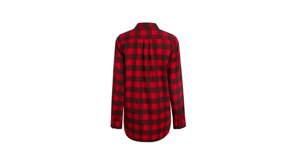 Woolrich Eco Rich Pemberton Boyfriend Tunic Flannel Shirt - Womens, Old Red Check, 2XL, 2211-OLDREDCHECK-XXL