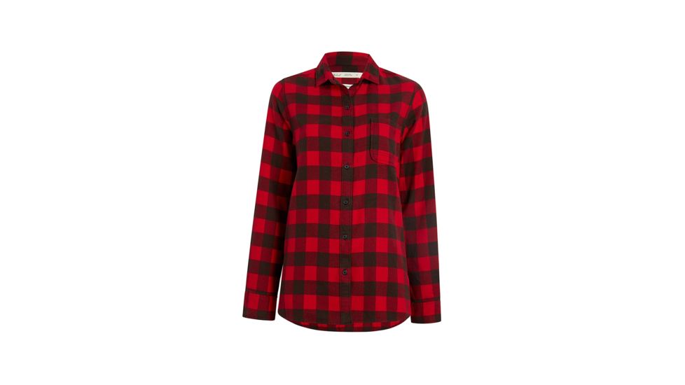 Woolrich Eco Rich Pemberton Boyfriend Tunic Flannel Shirt - Womens, Old Red Check, 2XL, 2211-OLDREDCHECK-XXL