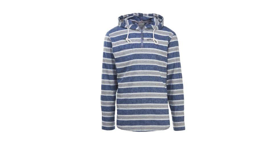 Woolrich Hemp Modern Men's Hooded Shirt, Deep Indigo, 6226