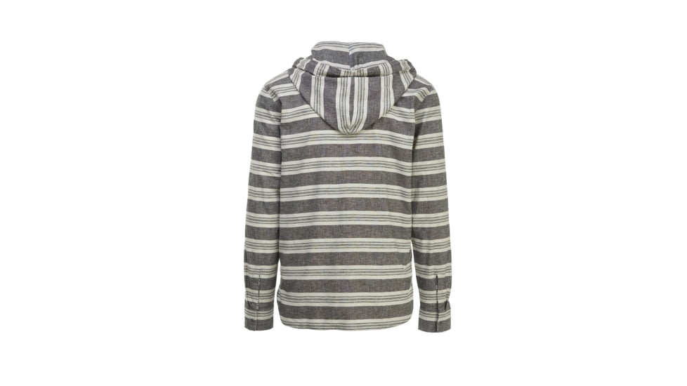 Woolrich Hemp Modern Men's Hooded Shirt, Midnight Gray, 6226