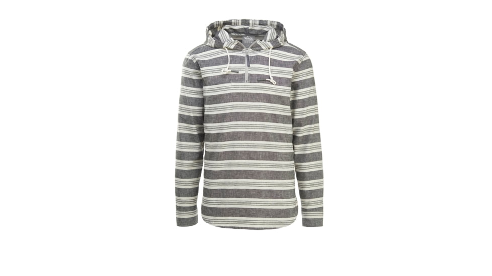 Woolrich Hemp Modern Men's Hooded Shirt, Midnight Gray, 6226