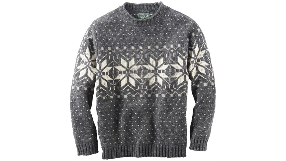 Woolrich Ironstone Rollneck Fairisle Sweater - Men's-Onyx Heather-Small