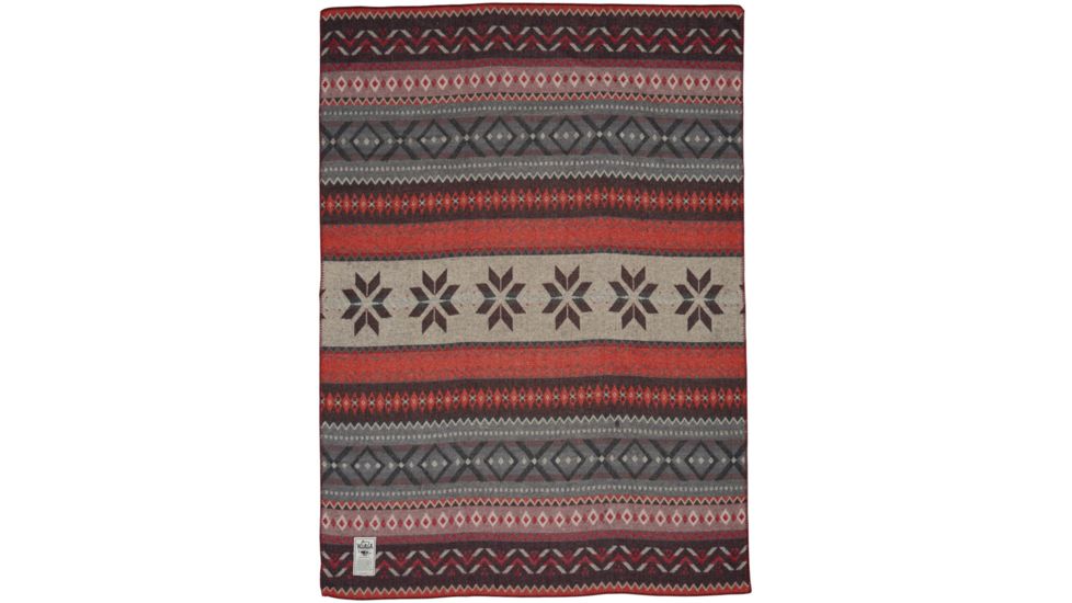 Woolrich Kendall Creek Jacquard Blanket-Old Red Fair Isle
