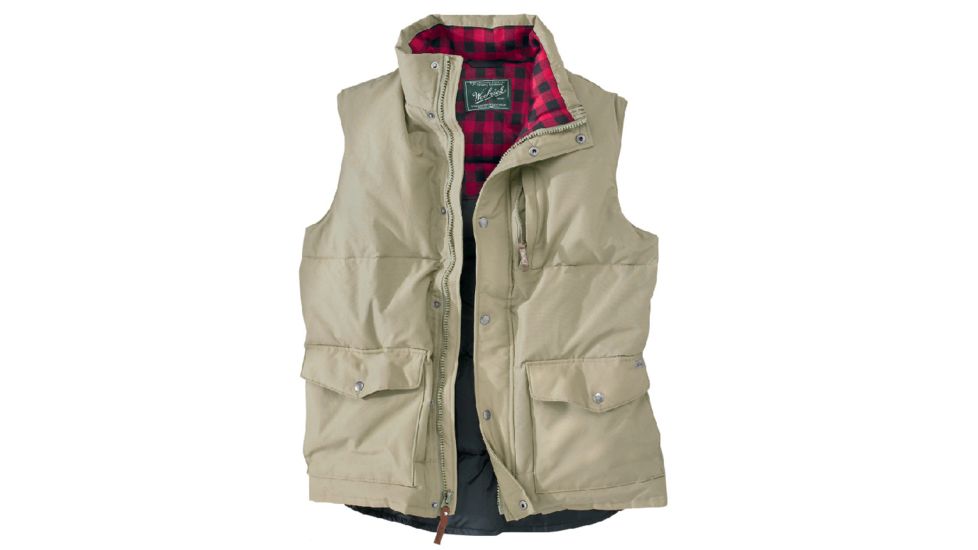 Woolrich Langhorne Down Vest - Men's-Khaki-Small