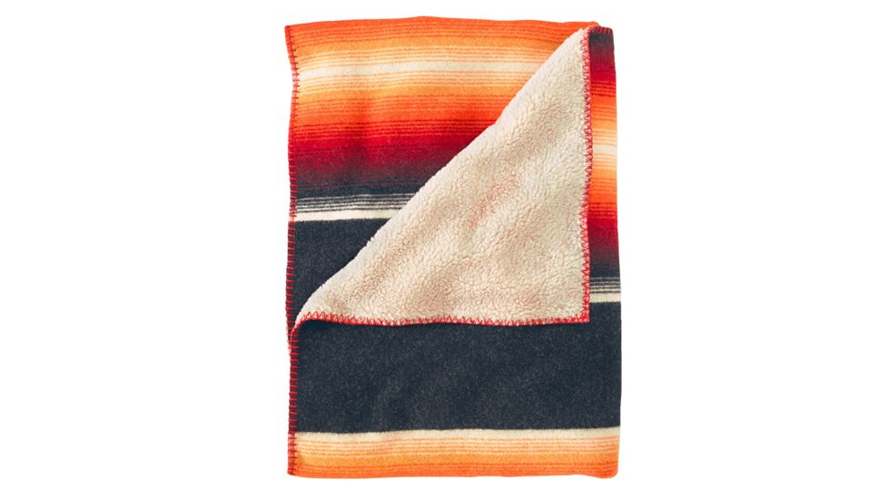 Woolrich Logan Ridge Throw-Black Stripes
