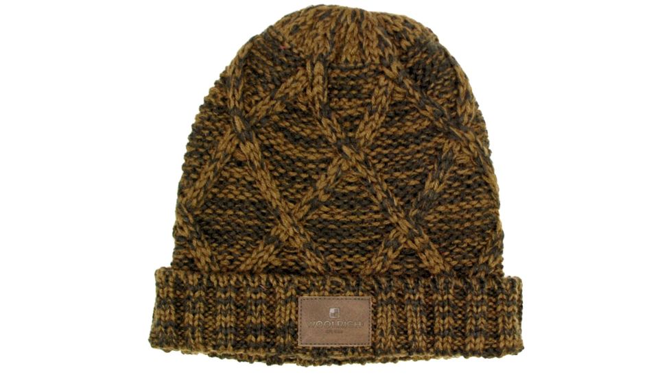 Woolrich Marled Cable Cuff Hat, Dark Walnut, One Size, Q16017-Dark Walnut