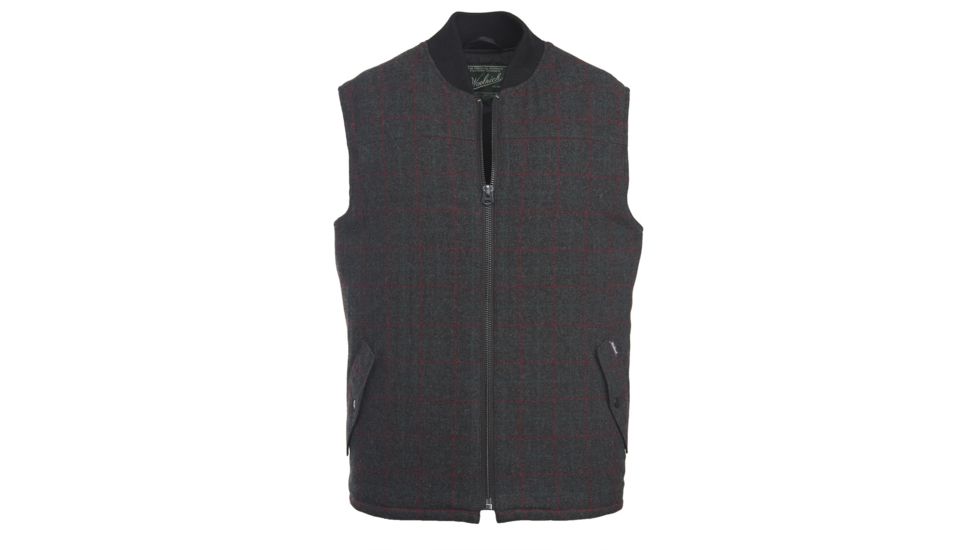 Woolrich Men's Bear Claw Vest, Charcoal Plaid, L 18070-CRP-CHARCOALPLAID-L-DEMO