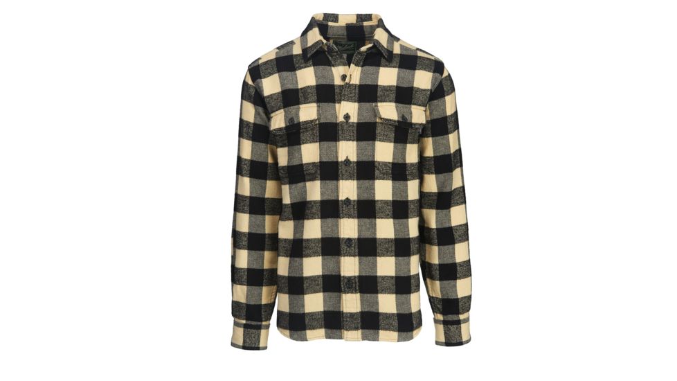 Woolrich Men's Oxbow Bend Flannel Shirt, Black-White, L 6111-BLW-BLACK-WHITE-L-DEMO