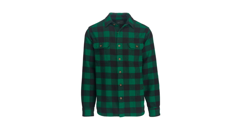 Woolrich Men's Oxbow Bend Flannel Shirt, Forest, L 6111-FOR-FOREST-L-DEMO