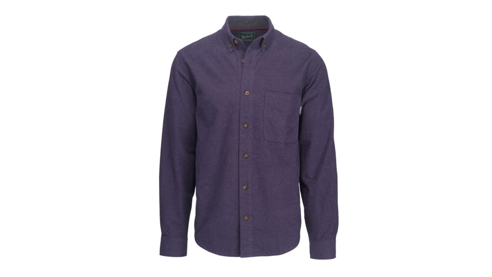 Woolrich Men's Sportsman Chamois Shirt, Outer Space Heather, L 6109-OSH-OUTERSPACEHEATHER-L-DEMO