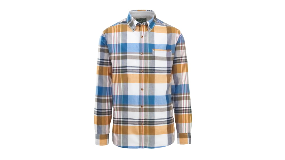 Woolrich Men's Timberline Long-Sleeve Classic Shirt, Mountain Blue, L 6162-MTU-MOUNTAINBLUE-L-DEMO