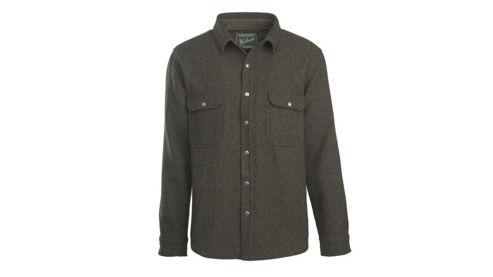 Woolrich Men's Wool Alaskan Shirt, Olive, L 6140-OLV-OLIVE-L-DEMO