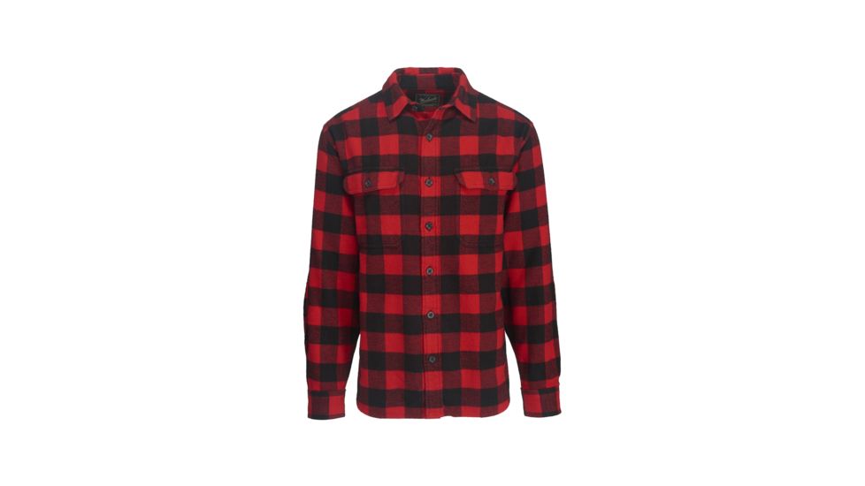 Woolrich Oxbow Bend Plaid Flannel Shirt - Mens, Black/Red, Small, 6111-BLACK/RED-S