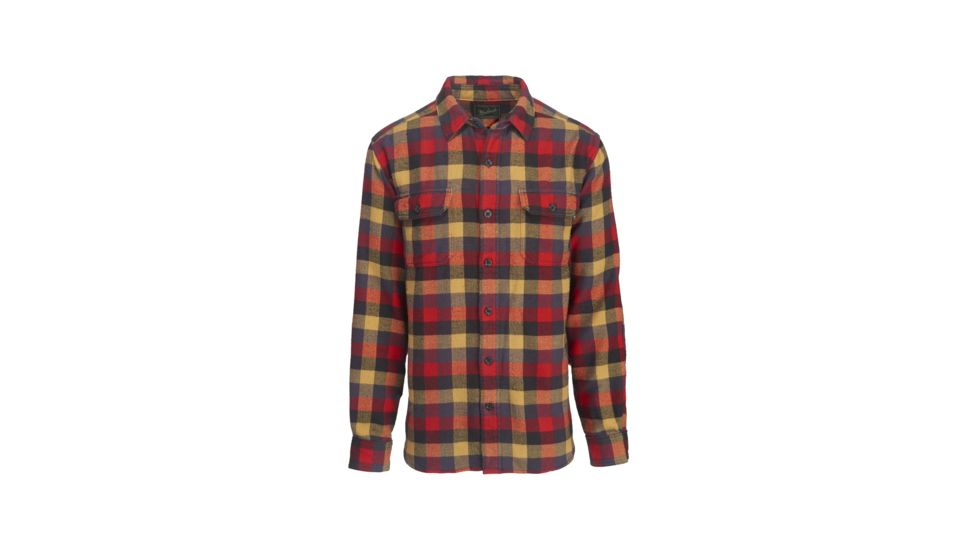 Woolrich Oxbow Bend Plaid Flannel Shirt - Mens, Red Multi, Large, 6111-REDMULTI-L