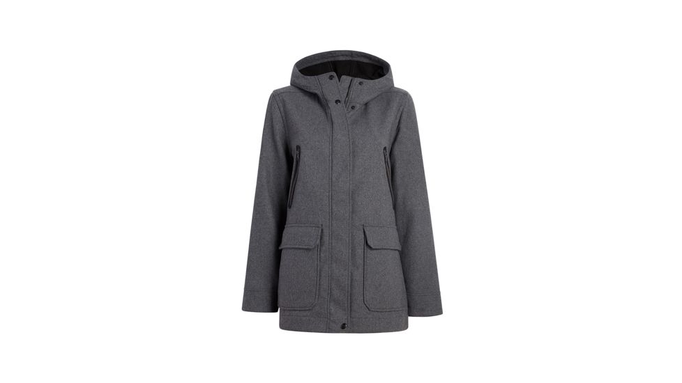 Woolrich Seasons Change Hooded Coat - Womens, Char.Htr, Medium, Regular Inseam, 15475-CHAR.HTR-M