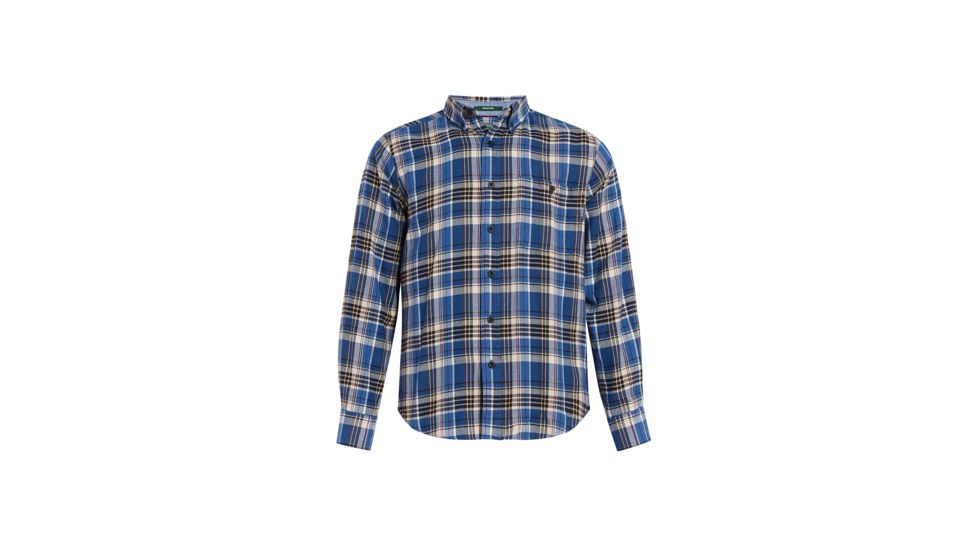 Woolrich Trout Run Flannel Plaid Flannel Shirt, Modern Fit - Mens, Alpine Blue, Medium, 6280-ALPINEBLUE-M-Modern