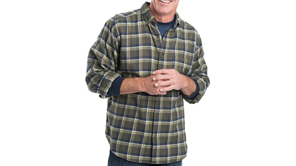 Woolrich Trout Run Flannel Shirt - Men's-Olive-Small