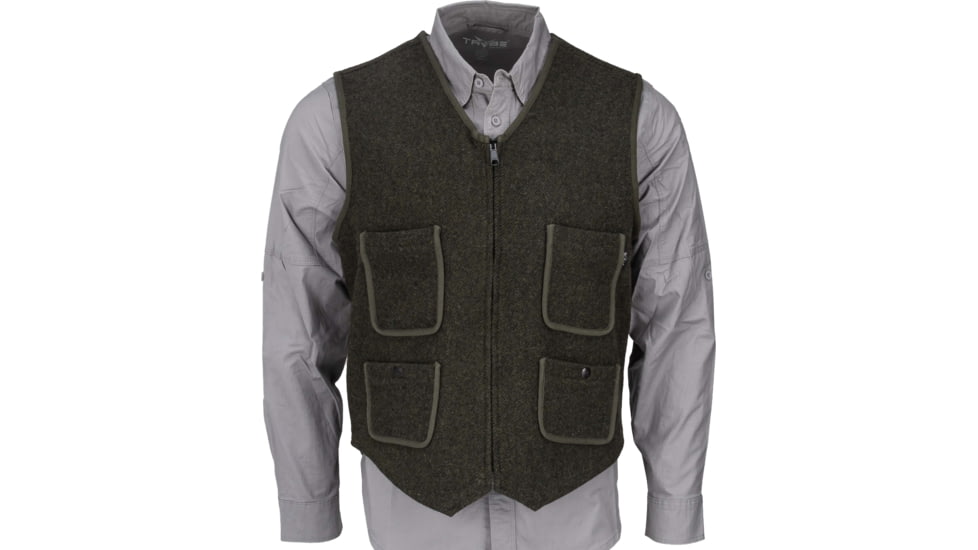 Woolrich Utility 12 Full Zip Vest, Olive Green, L, 24188-OG-L