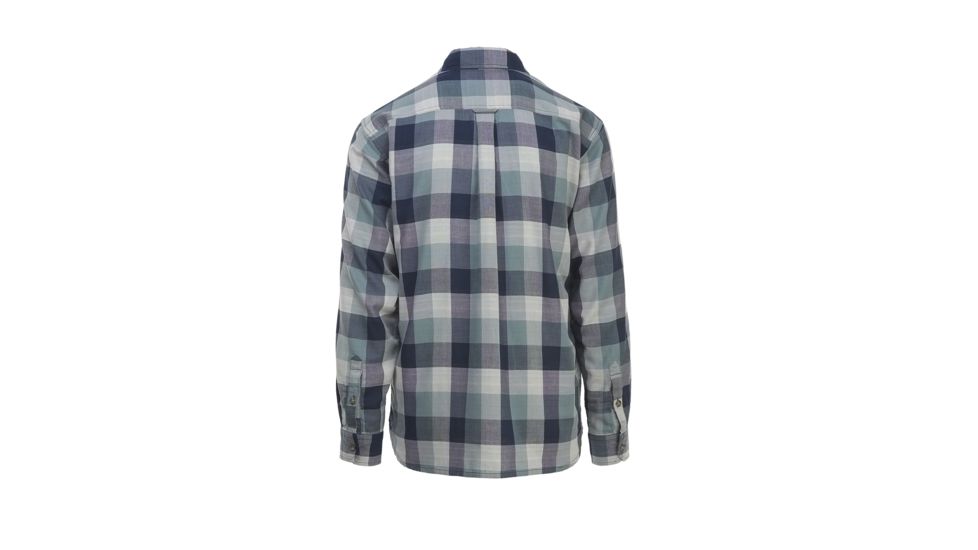 Woolrich Weekend Double Weave Modern Men's Long Sleeve Shirt, Deep Indigo Buffalo, 6178
