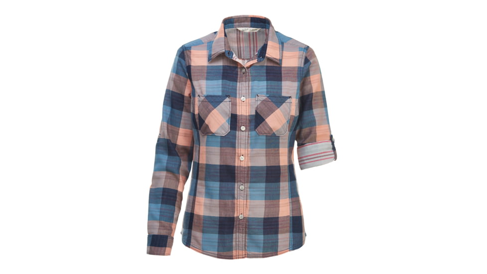 Woolrich Women's Conundrum Convertible Shirt, Bluestone Multi, M 2175-BEM-BLUESTONEMULTI-M-DEMO