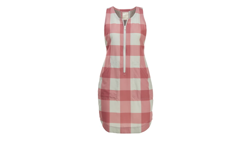Woolrich Women's Over And Out Dress, Baked Clay Check, M 5015-BKE-BAKEDCLAYCHECK-M-DEMO