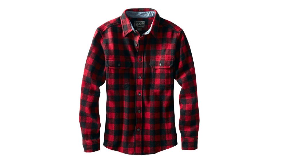 Woolrich Wool Buffalo Shirt - Mens-Red/Black-Large