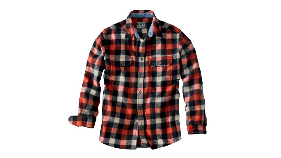 Woolrich Wool Buffalo Shirt - Men's-Red/White/Black/Plaid-X-Small