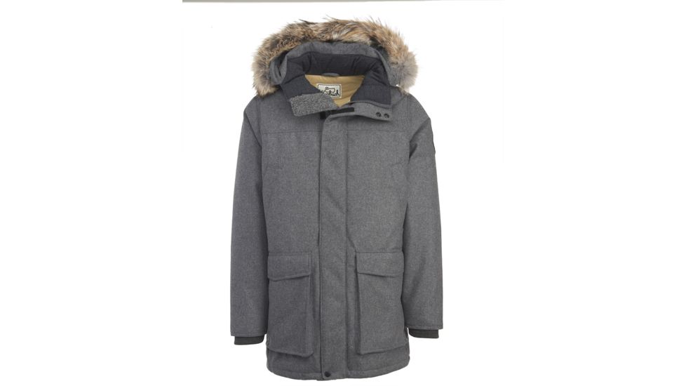 Woolrich Wool Patrol Down Parka - Men's, Charcoal Heather, XL, 16646-CCH-XL-R