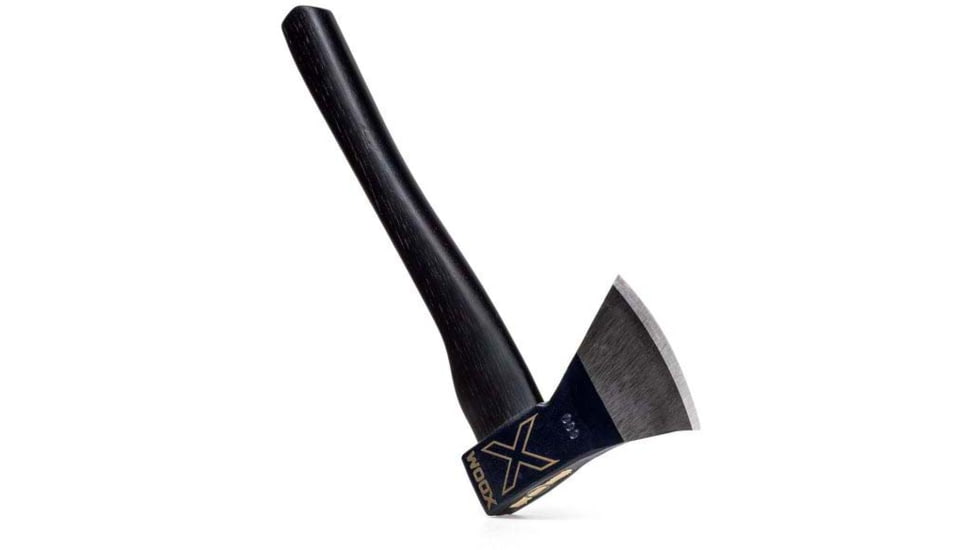 WOOX Thunderbird Throwing Axe, 4in, Tempered Carbon Steel, Black Appalachian Hickory, BUAXE04003