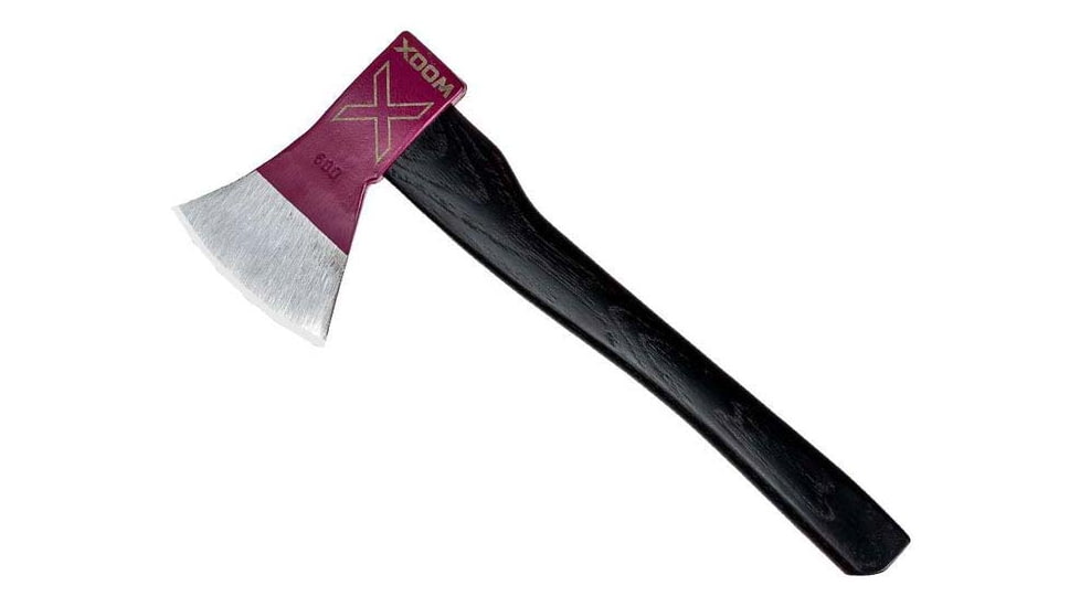 WOOX Thunderbird Throwing Axe, 4in, Tempered Carbon Steel, Purple Appalachian Hickory, BUAXE04004