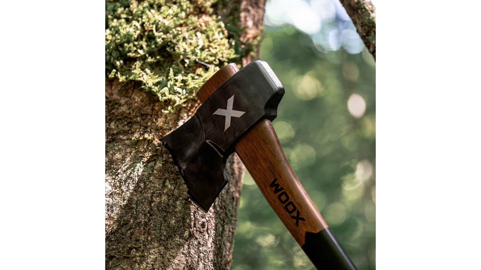 WOOX FORTE Axe, Black/Wood, BU.AXE003.01