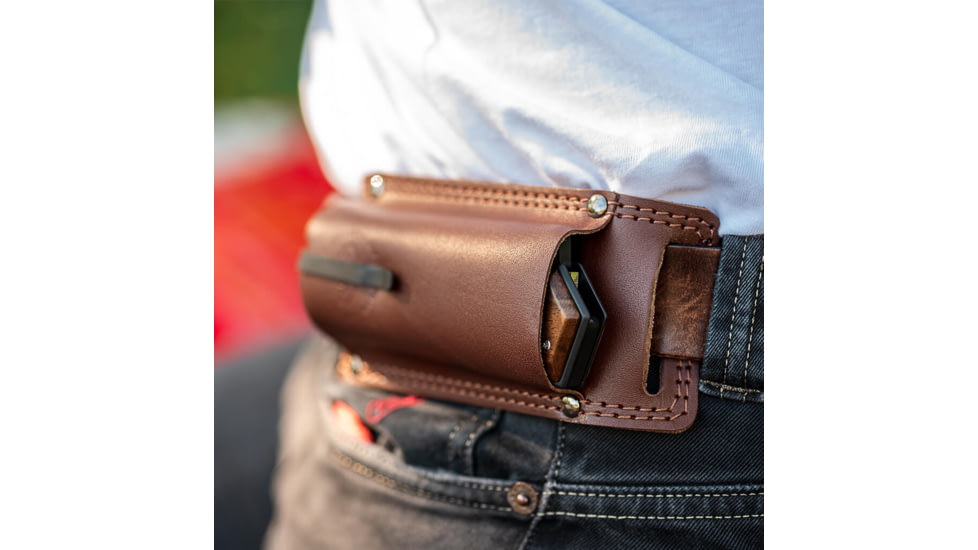 WOOX Leggenda Leather Knife Sheath, Brown, BU.SHT006.01